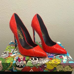 Taylor Says American Skull Red Heels 6